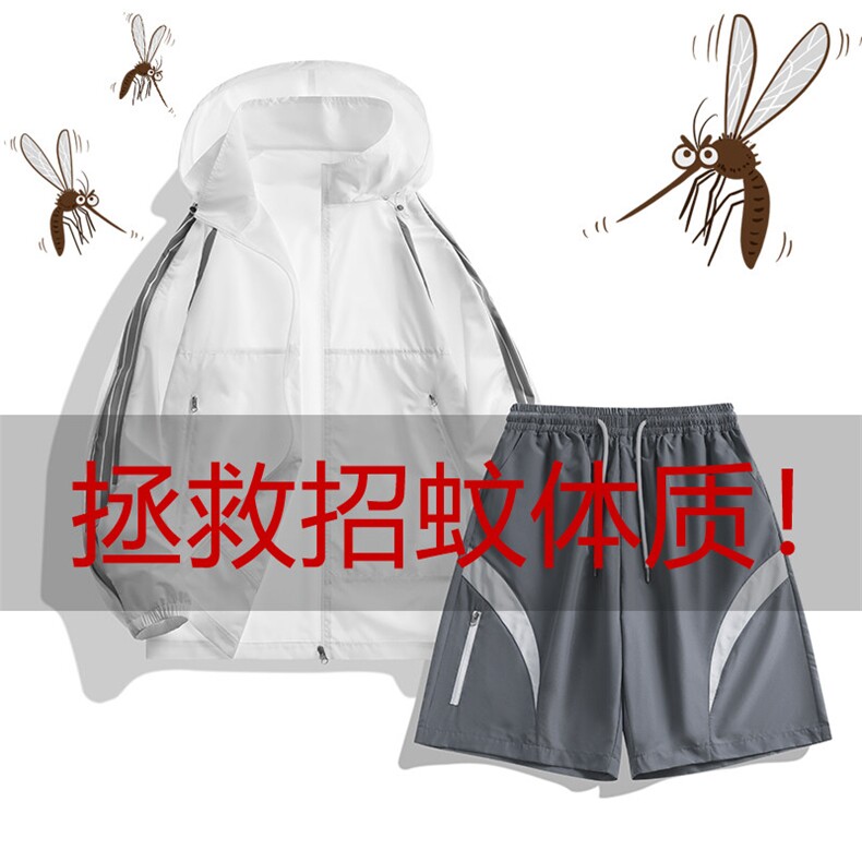 抗菌驱虫防蚊舒适柔软凉感透气休闲防晒衣套装 A406 TZ2678 特P78图片