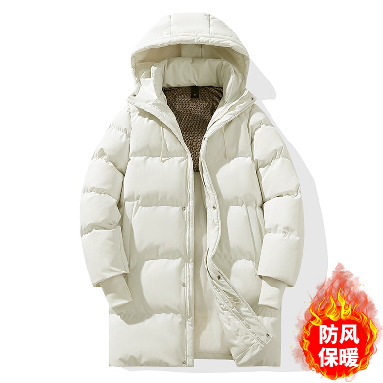 2025冬季新款抖音长款高档新款潮流休闲情侣连帽外套8804-P80,男装棉衣,星座1402-1