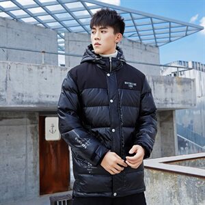 2020冬装新款潮牌亮色保暖连帽羽绒服男潮百搭外套A438-851