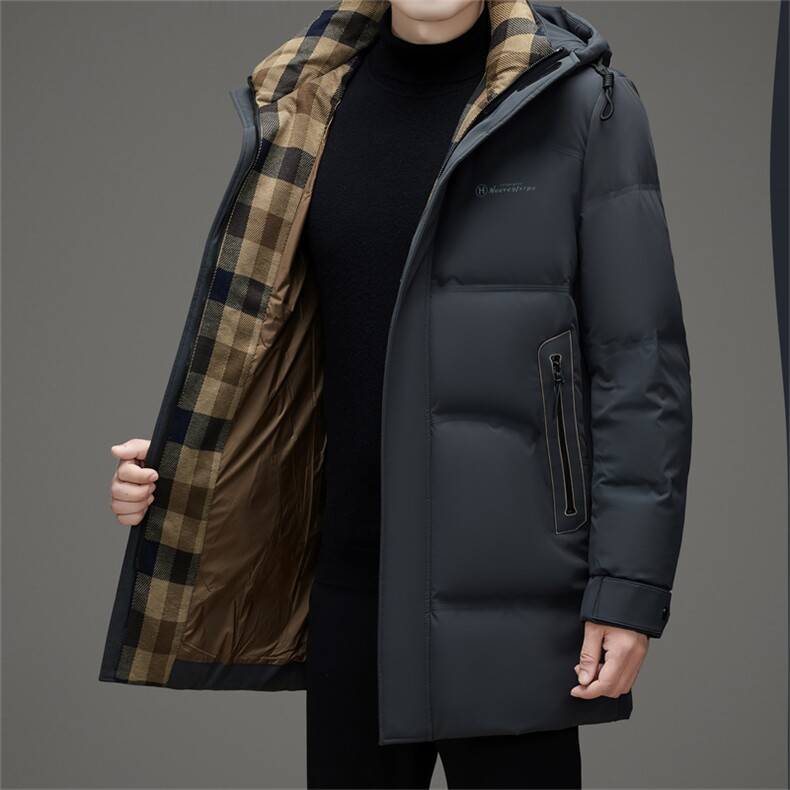 DAJ9017钱塘2020-2新款百搭厚款时尚休闲中年男士羽绒服外套P270,男装羽绒服,钱塘207-2