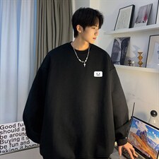 2026秋季新款潮流港风笑脸宽松百搭卫衣JK23343特批24控39，男装卫衣，星座605(原A050)