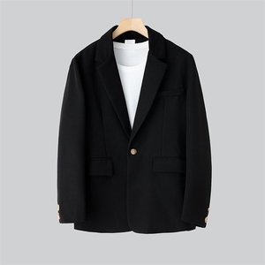 新款男士秋季宽松休闲港风西服套装衣服+裤子整套西装 XZ809-P150图片