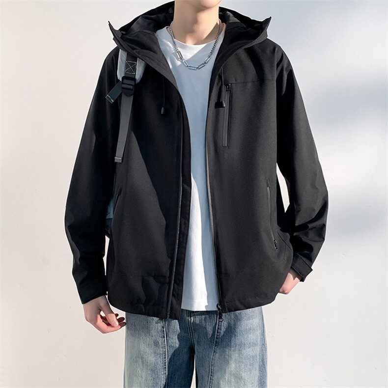 新款男女高品质户外登山服青少年学生冲锋衣夹克外套HS6607-P65,男装夹克,星座1206（原A206）