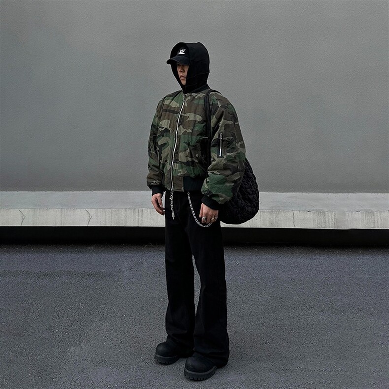 1506-1/MM50181/P100美式双面穿迷彩棉服男飞行夹克冬季保暖外套,男装夹克,星座1506-1