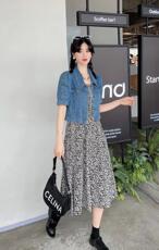 现货碎花连衣裙，女装连衣裙，韩伊雪