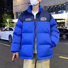 港风冬季时尚百搭宽松字母印花潮流棉服外套MY6250P85控138，男装棉衣，电商A268A