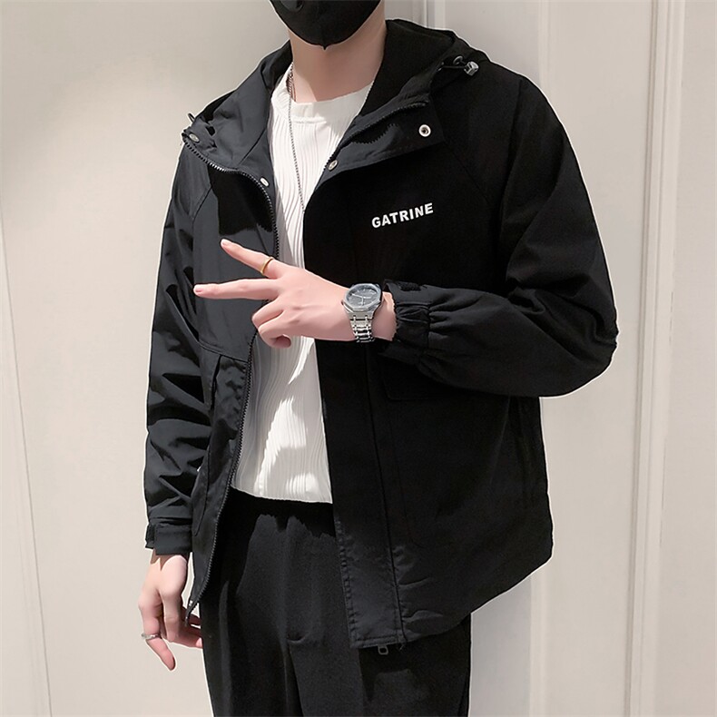 2025新款春季夹克外套男连帽男装上衣A313-1-905-P110,男装夹克,电商A313-1