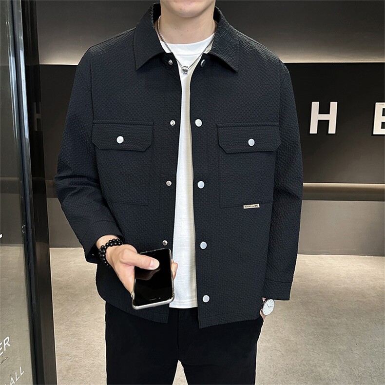 JK2505-P80秋冬新款大码翻领休闲外套夹克控129,男装夹克,星座109