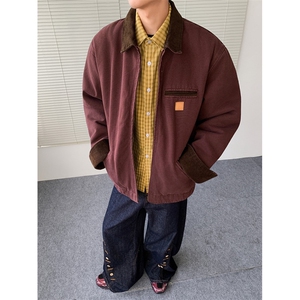现货得物二开 美式复古飞行员夹克男款情侣装工装外套JK1293-P105图片