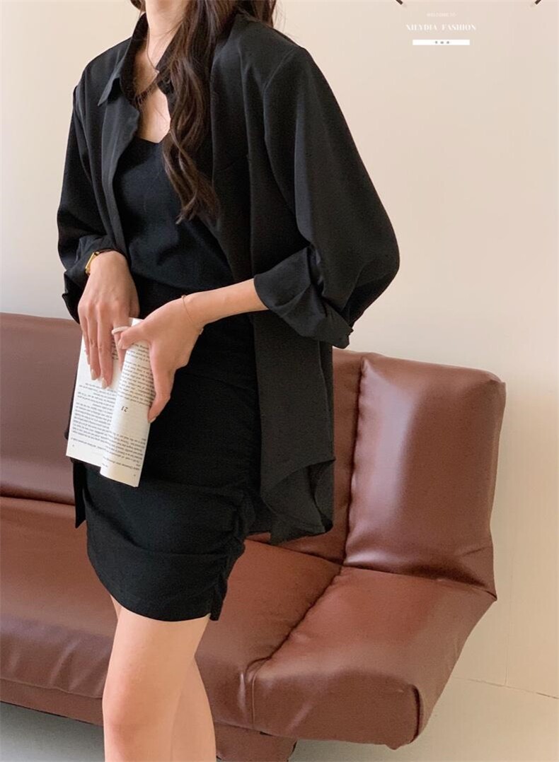 香丽迪网红chic高级感丝滑醋酸外披两件套,女装其它,香丽迪1