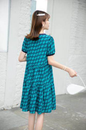 现货供应：雪纺真丝连衣裙M一XXL，女装连衣裙，拉思维加丝