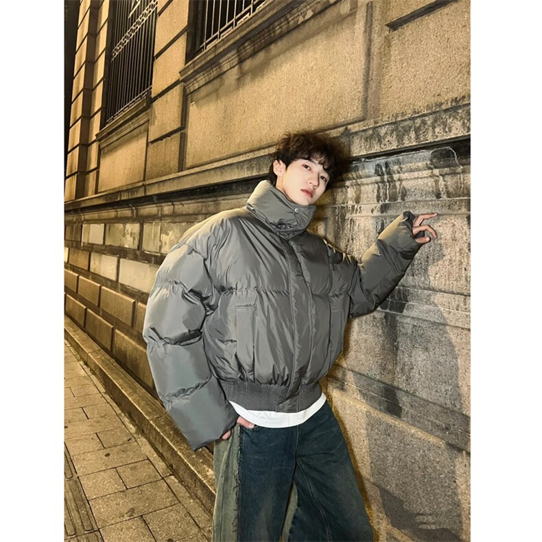 冬季短款立领棉服痞帅男宽松立领加厚保暖面包服高级PK003-P115,男装夹克,星座1109-3