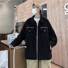 高品质秋款男夹克衫工装拉链大口袋纯棉冲锋衣外套JK6603P70，男装夹克，星座1013-1