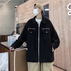高品质 秋款男夹克衫工装拉链大口袋纯棉冲锋衣外套JK6603 P70图片