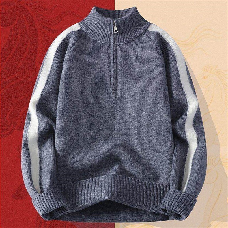 25737-TP50新年战袍情侣装秋冬季搭毛衣红色本命马年衣服拜年服,男装针织衫/毛衣,电商D310B