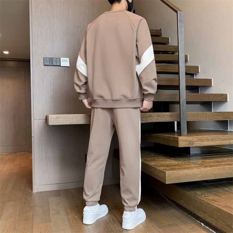 TH885-P70春季男生印花套装学生宽松卫衣青少年上衣大童裤子整套,男装休闲套装,星座507A（原星座306B-2）