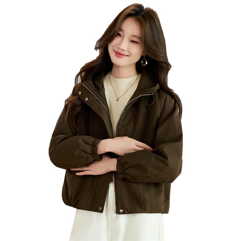 现货2025新款加棉加厚女士休闲保暖连帽棉衣棉服,女装棉衣/棉服,木子恋