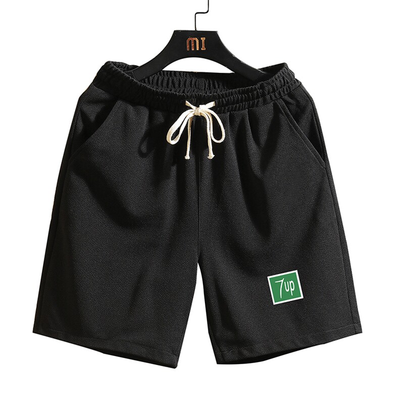 MK37058-P15冰丝短裤男士大码宽松休闲五分裤男运动中裤砖墙挂拍,男装休闲裤,电商A040A