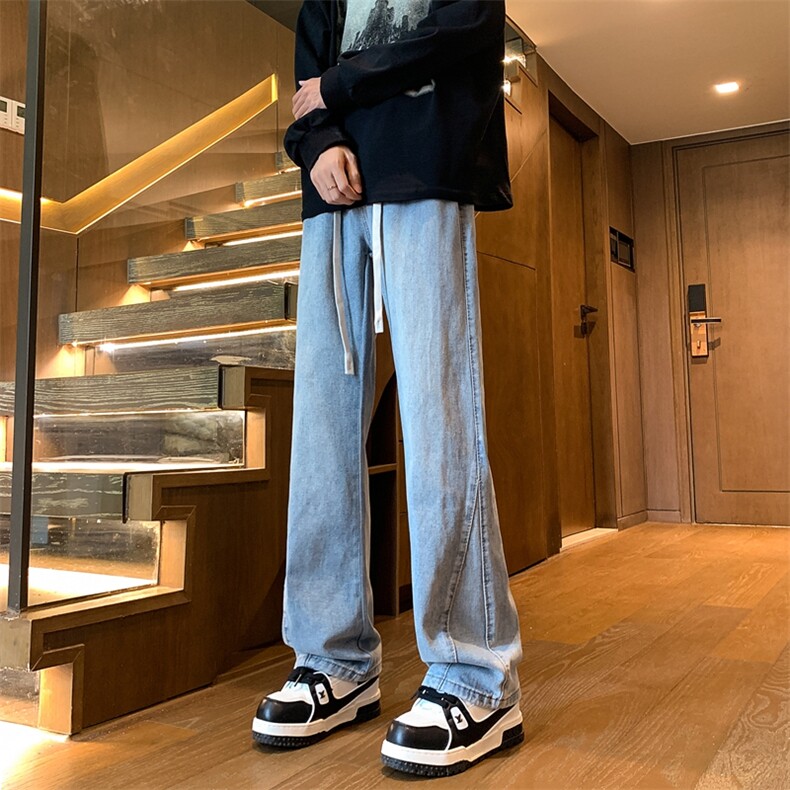 美式复古解构微喇牛仔裤D325K621P50,男装牛仔裤,电商D325