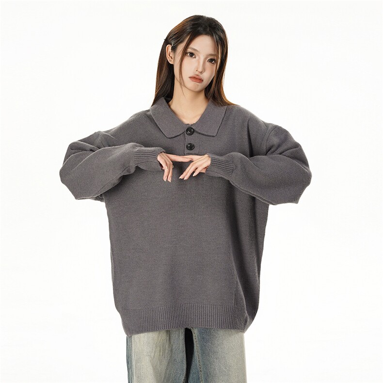 特批新款女模绵羊绒翻领高品质休闲毛衣针织衫A268-M501特批48,男装针织衫/毛衣,电商A268