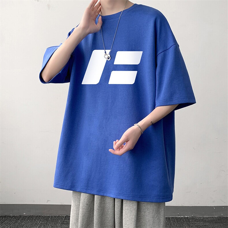 230g重磅纯棉短袖t恤男大码半袖半截袖 DX17435-P20图片