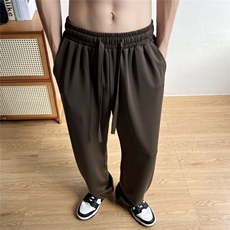 冰丝垂感西裤男韩版潮流纯色2023夏季新款ins宽松长裤K2312-P30，男装西裤，星座412-3