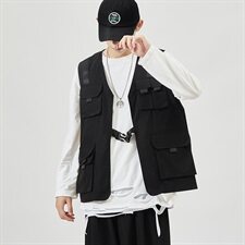 新款秋季工装马甲背心男休闲外套潮牌宽松马夹MJ03/，男装背心/马甲，星座608A