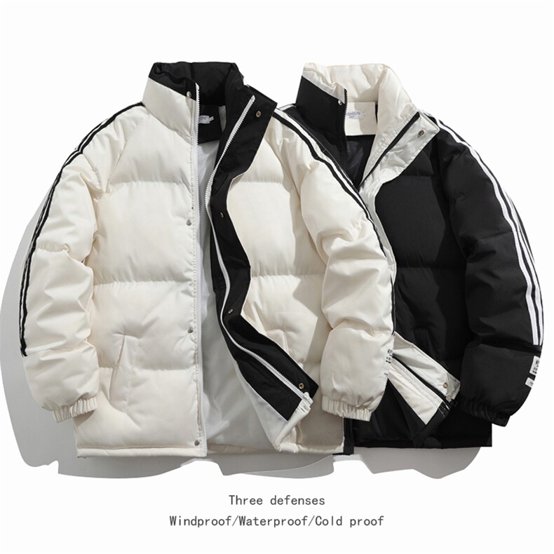 【量大有差】G1607P75小牛津覆膜面料白杠冲锋棉衣棉服棉袄面包服图片