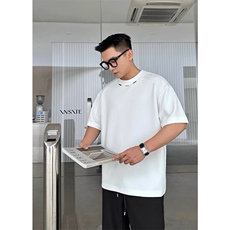 抖音手工钢标定制夏季280g重磅纯棉短袖T2450-特批33，男装T恤，星座1213