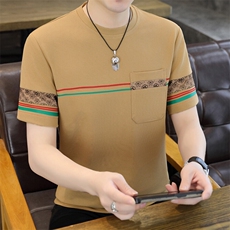夏季新款男士短袖圆领时尚休闲青年修身短袖T恤上衣L1316-P27，男装T恤，星座310B-3