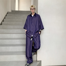 量大优供视频激光冰丝套装男XH69TZ-特P60，男装休闲套装，电商B367
