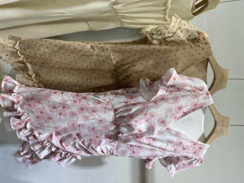 远山小玫瑰，碎花波点连衣裙，女装连衣裙，AMGO