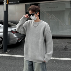 美式复古cleanfit毛衣男冬季圆领套头内搭打底针织衫潮MY0501-P60，男装针织衫/毛衣，星座308B-2