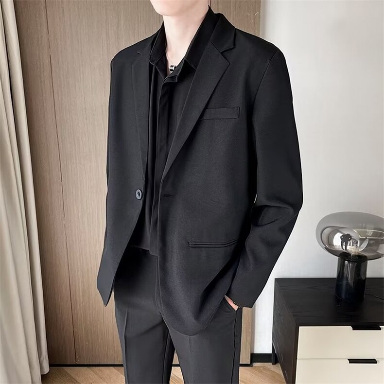 轻熟风男西装外套高级感休闲职业正装秋季商务痞帅小西装Y71，男装西服套装，星座1116A-2（原606A-1）