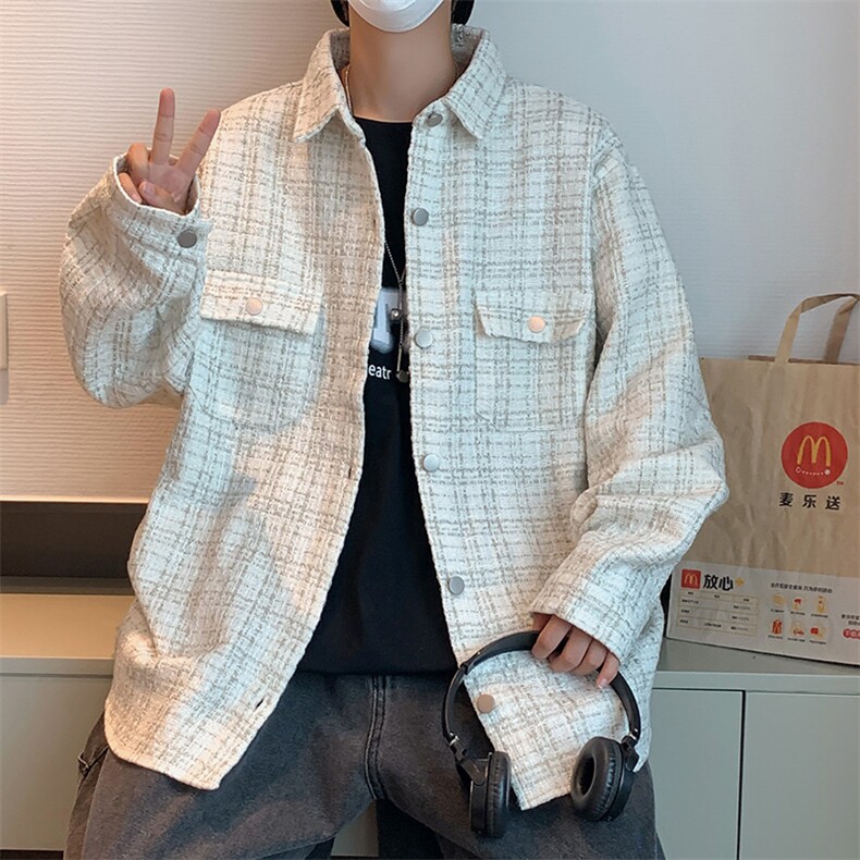 小香风夹克男ins潮流韩版休闲宽松痞帅外套春秋港风Z656P60,男装夹克,星座1116-2