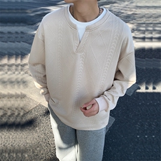 潮流宽松假两件卫衣潮牌休闲上衣A161-MT-2601-P45，男装卫衣，电商A161