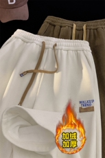 现货主推加绒加厚阔腿休闲裤子男416B-1-KL770-P50控78加绒P60，男装卫衣，星座416B-1