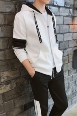 春季新款男士卫衣连帽韩版潮流帅气外套休闲运动套装DS156TP65，男装卫衣，电商A102