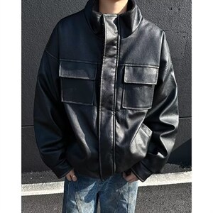 冬季2026新款棉衣外套男夹克宽松加厚保暖羊羔毛皮毛一体棉服D823图片