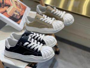 2021新款韩版潮流休闲贝克头真皮内里帆布鞋，其它，她他麦