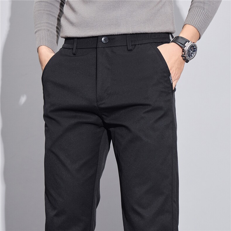 2026春季新款轻奢弹力商务休闲男士常规款抗邹直筒裤现货主推外贸，男装休闲裤，星座224-1