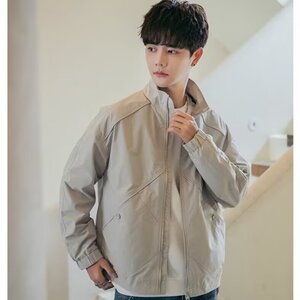 W306-P52 潮牌立领夹克男士春秋季2025新款简约高级感青年工装图片