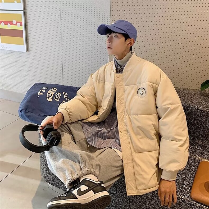 美式棒球领棉衣男女秋冬潮牌2024新款S535P75,男装棉衣,星座1116-2