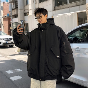 棉服男冬季新款港风宽松连帽棉衣MF9006-P90图片