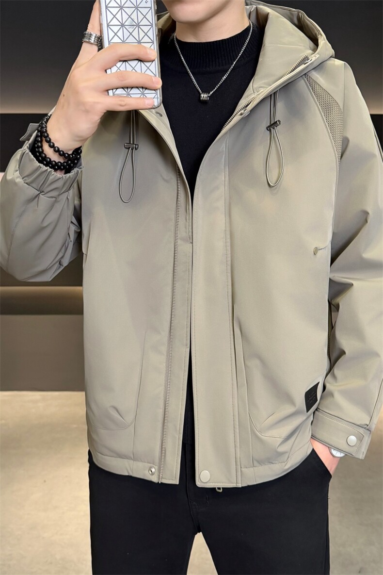 加棉加厚男士秋冬新款连帽青年简约休闲保暖夹克外套NM826-P110,男装夹克,星座310B-3