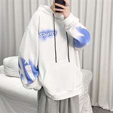 7XL-M港风卫衣男2023春季新款嘻哈休闲连帽上衣加肥加大码控价88,男装卫衣,钱塘717(原712)