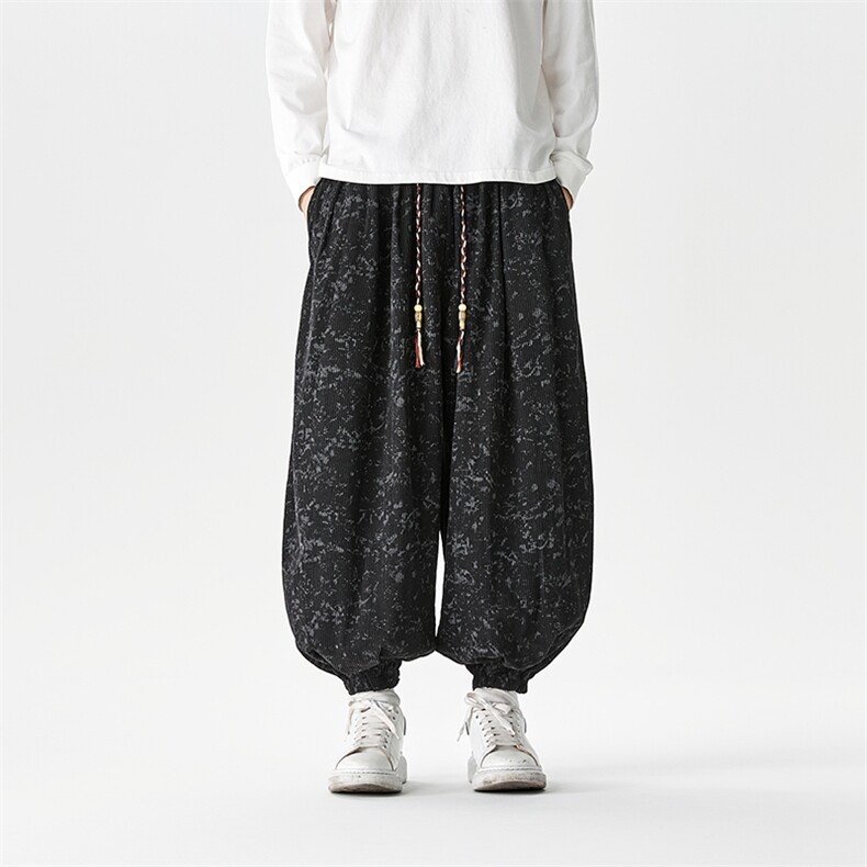 风 秋冬灯芯绒炒色灯笼裤 男休闲裤 xz815-8625p55图片