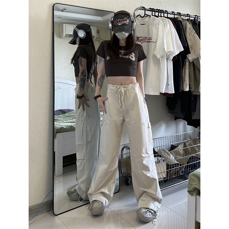 B221美式ins街头hiphop宽松工装休闲裤子LK23122-P65控88,男装休闲裤,电商B221