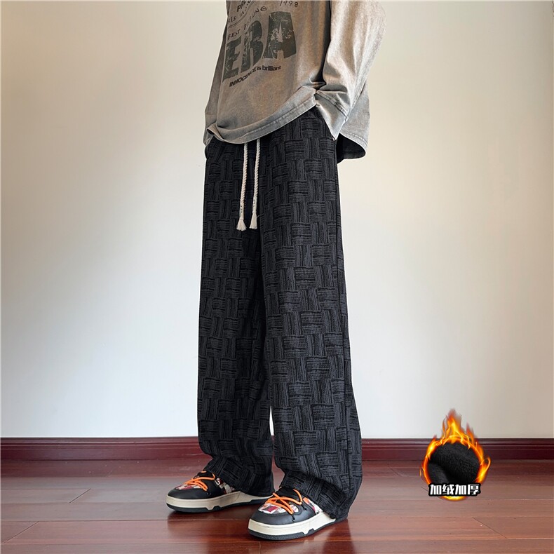 冬季加绒新款灯芯绒花色宽松休闲脏脏裤B315-K125JR-特p40控78,男装休闲裤,电商B315