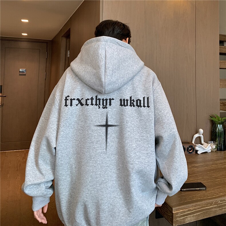 美式全棉400克连帽开衫宽松百搭休闲卫衣同步常规KS501-P50,男装卫衣,星座610B-1